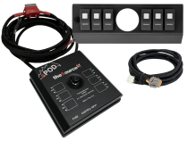 SourceLT w/ Opening (2 1/16 Inch) for AeroForce Gauge and Red LED Switch Panel for JK 2009-2018