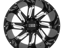 Aluminum Wheels 20x9 Wraith T-23 Gloss Black Machined 6 On 135/6 On 139.7 Bolt Pattern 18 Offset Twisted Off-Road