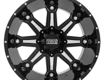 Aluminum Wheels 22x12 Billet T-25 Black Milled 5 On 114.3/5 On 127 Bolt Pattern -44 Offset Twisted Off-Road
