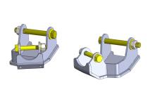 Jeep Wrangler Rear Bolt On Shock Bracket Control Arm Skids 2018+ JL Clayton Off Road