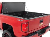 Hard Tri-Fold Flip Up Bed Cover 6 Foot 7 Inch Bed Rail Cap Silverado/Sierra 1500/2500HD/3500HD (14-19) Rough Country