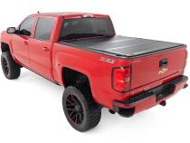 Hard Tri-Fold Flip Up Bed Cover 6 Foot 7 Inch Bed Rail Cap Silverado/Sierra 1500/2500HD/3500HD (14-19) Rough Country