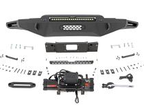 Hybrid Front Bumper 12000S Black LED w/ Amber DRL Toyota Tundra (22-26) Rough Country