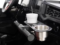 Passenger Grip Handle Dual Cup Holder Polaris RZR 4 900/RZR S 1000 Rough Country