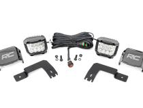 LED Light Under Bed Mount 3 Inch Chrome Pair Wide Angle Polaris XPEDITION ADV 5 Rough Country