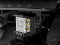 LED Light Under Bed Mount 3 Inch Chrome Pair Wide Angle Polaris XPEDITION ADV 5 Rough Country