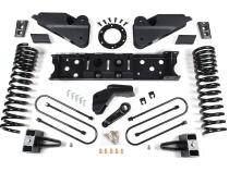 19-24 RAM 3500 6.5 Inch Radius Arm Bracket 5 Inch Rear Block With Overload Diesel 8-Bolt T-Case Fox Adventure Shocks Zone Offroad