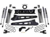 19-24 RAM 3500 4.5 Inch Radius Arm 3 Inch Rear Block With Overload Diesel 6-Bolt T-Case Fox Adventure Shocks Zone Offroad
