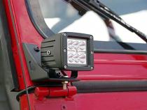 Jeep Lower Windshield Light Mounts 87-95 YJ Wrangler Rough Country
