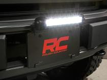 8 Inch CREE LED Light Bar Single Row, Pair Black Series w/Cool White DRL Rough Country