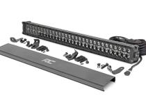 30 Inch CREE LED Light Bar Dual Row Black Series w/Cool White DRL Rough Country