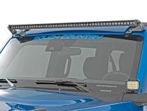 LED Light Upper Windshield 50 Inch Black Single Row 21-Up Ford Bronco Rough Country
