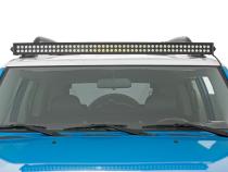 Curved Cree LED Light Bar 50 Inch Dual Row Black Series w/Cool White DRL Rough Country