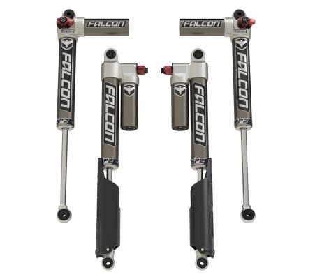 20+ Jeep Gladiator JT SP2 3.3 Fast Adjust Piggyback Shock Kit 2-3.0 Inch Lift Falcon Shocks