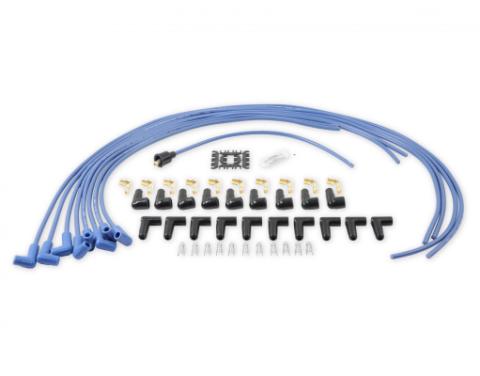 Spark Plug Wire Set- 8MM Blue Wire With Blue 90 Deg Boots 4041B, Spark Plug Wires, Super Stock, Spiral Core, 8Mm, Blue, Set ACCEL