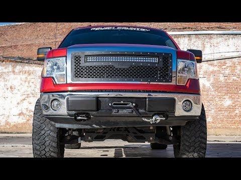 Ford Mesh Grille w/30 Inch Dual Row Black Series LED 09-14 F-150 Rough Country