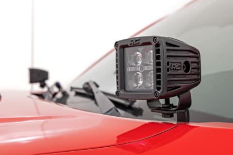 LED Light Ditch Mount 2 Inch Spectrum Pair Spot Toyota Tacoma (05-15) Rough Country