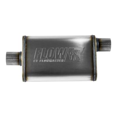 Flow Fx Muffler Flow Fx Muffler 2.50 Offset In/ 2.50 Center Out Moderate Sound Stainless Steel Flowmaster