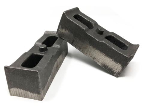 2 Inch Cast Iron Lift Blocks 01-10 Silverado 4WD/GMC Sierra 2500HD/3500HD 4WD Pair Tuff Country
