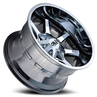 Cast Aluminum Wheels Busted 9100 CH 20x9 Chrome 5 On 127/5 On139.7 Bolt Pattern 0 Offset Cali Offroad Wheels