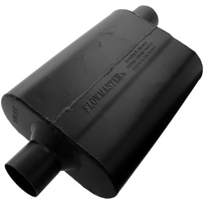 Super 44 Series Chambered Muffler Super 44 2.50 Center In 2.50 Offset Out Aggressive Sound Flowmaster