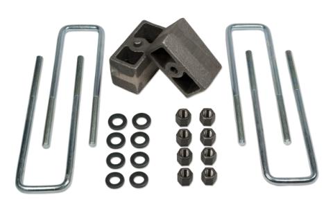 Rear Block &amp; U-Bolt Kit 3 Inch 1.5 Inch Lift 99-05 Chevy Silverado/GMC Sierra 1500 4WD Tuff Country
