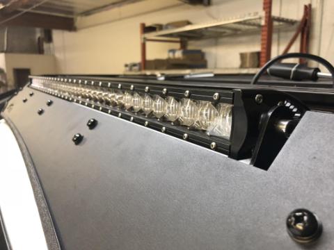 40 Inch Cut Out Prinsu Roof Rack Slim LED Light Bar Bracket Kit 42 inch Slim LED Light Bar Amber No Switch Cali Raised LED