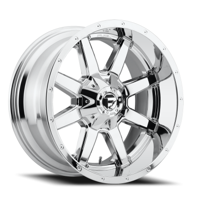 Aluminum Wheels 22X12 Maverick D536 5 On 139.7/5 On 150 Chrome 110.1 Bore -44 Offset Fuel Off Road Wheels