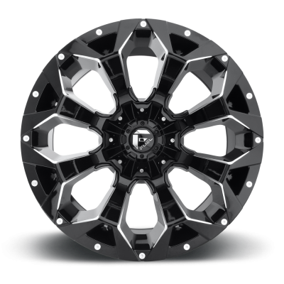 Aluminum Wheels 20X9 Assault D546 5 On 108/5 On 127 Matte Black/Milled 71.5 Bore 30 Offset 8 Spoke Fuel Off Road Wheels