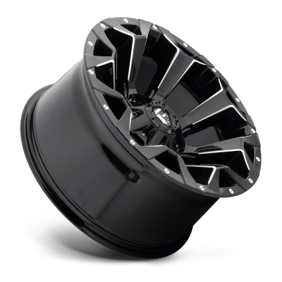 Aluminum Wheels 22X9.5 Assault D546 5 On 139.7/5 On 150 Matte Black Milled 110.3 Bore 20 Offset 8 Spoke Fuel Off Road Wheels