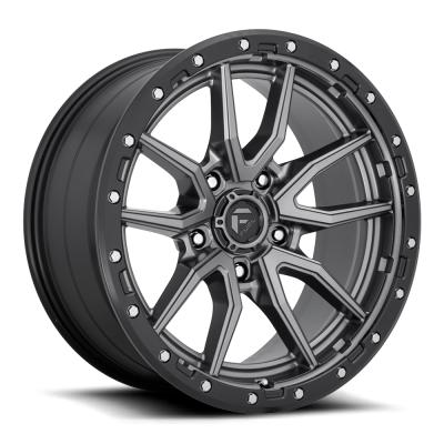 Aluminum Wheels 17X9 Rebel D680 5 On 127 Matte Gunmetal Gray Black Bead Ring 71.5 Bore 1 Offset Fuel Off Road Wheels
