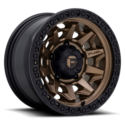 Aluminum Wheels 15X8 Covert D696 5 On 114.3 Matte Bronze Black Bead Ring 72.7 Bore -19 Offset Multi Spoke Fuel Off Road Wheels
