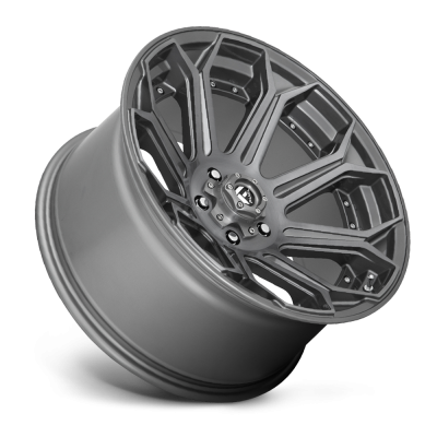 Aluminum Wheels 20X9 Siege D705 5 On 127 Brushed Gunmetal Gray Tinted Clear 71.5 Bore 1 Offset Fuel Off Road Wheels