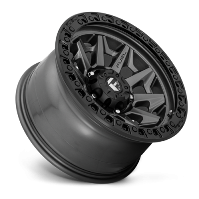 Aluminum Wheels 17X9 Covert D716 5 On 127 Matte Gunmetal Gray Black Bead Ring 71.5 Bore 1 Offset Multi Spoke Fuel Off Road Wheels
