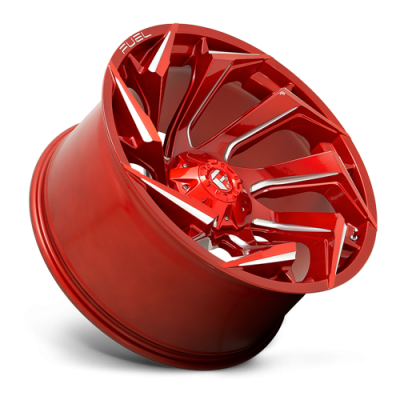 Aluminum Wheels 18X9 Reaction D754 5 On 114.3/5 On 127 Candy Red/Milled 78.1 Bore 1 Offset Fuel Off Road Wheels