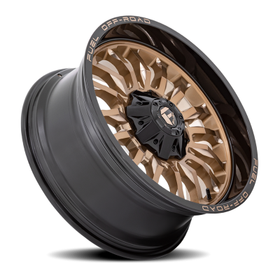 Aluminum Wheels 22X10 Arc D797 6 On 135/6 On 139.7 Platinum Bronze/Black Lip 106.1 Bore -18 Offset Fuel Off Road Wheels