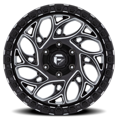 Aluminum Wheels 15X8 Runner OR D840 5 On 114.3 Gloss Black Milled 72.56 Bore -19 Offset Fuel Off Road Wheels