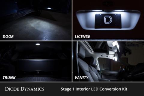 Interior LED Kit for 2014-2019 Toyota Highlander, Cool White Stage 2 Diode Dynamics