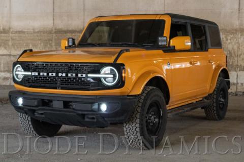Elite Series Fog Lamps for 2021 Ford Bronco Pair Cool White 6000K Diode Dynamics