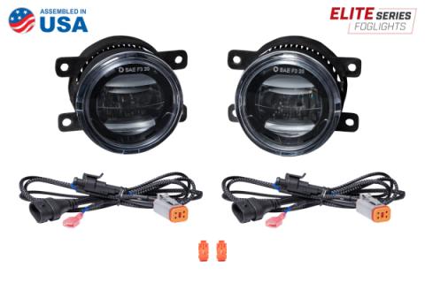 Elite Series Fog Lamps for 2010-2018 Ford Transit Pair Yellow 3000K Diode Dynamics