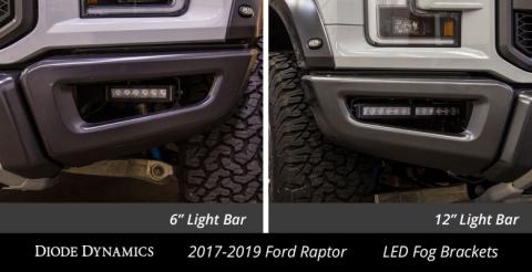 Raptor 2017 Stage Series Fog Kit 12 White Wide Diode Dynamics