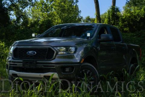 Stage Series 2in LED Ditch Light Kit for 2019-2021 Ford Ranger, Sport Yellow Combo