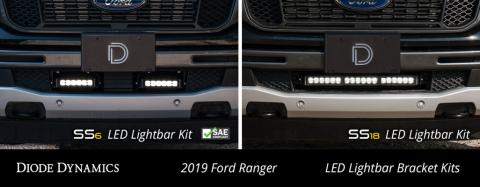 SS6 LED Lightbar Kit for 2019-2021 Ford Ranger, Amber Driving