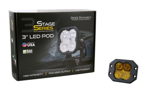 SS3 Pro ABL Yellow Driving Flush Single Diode Dynamics