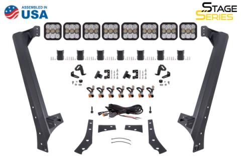 Stage Series Windshield Bracket Kit for 2007-2018 Jeep JK Wrangler Diode Dynamics