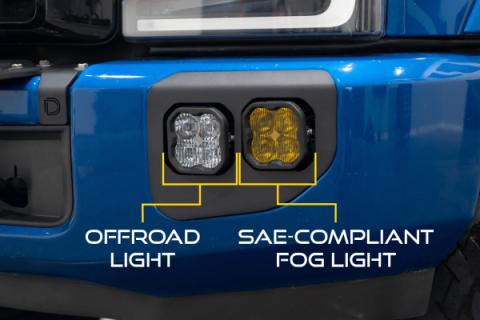 Stage Series Fog Pocket Mounting Brackets for 2020-2022 Ford Super Duty Diode Dynamics