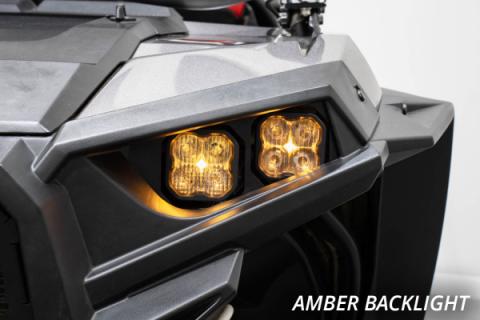 SS3 LED Headlight Kit for 2014-2023 Polaris RZR XP, Pro White ABL Diode Dynamics