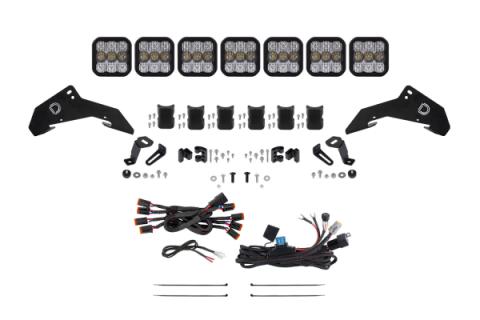 2019-2024 Honda Talon, SS5 Sport CrossLink Roof White Combo Lightbar Kit