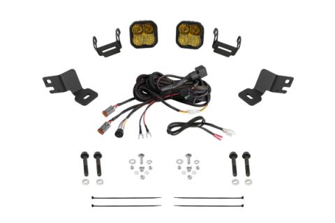Stage Series A-Pillar Pod Kit for 2021-2024 Polaris RZR Trail, Yellow (3000K) SS3 Pro Pro Yellow Combo