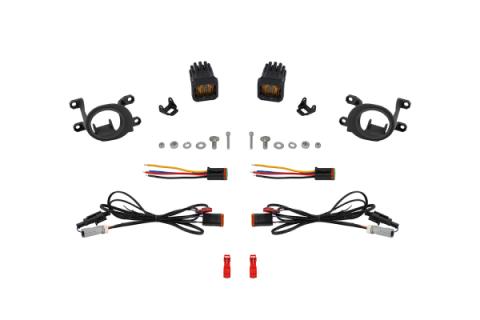 SSC1 LED Fog Light Kit for 19-24 Toyota Corolla Hatchback, Yellow SAE Fog Diode Dynamics